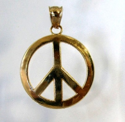 Peace Sign 14 kt. Gold